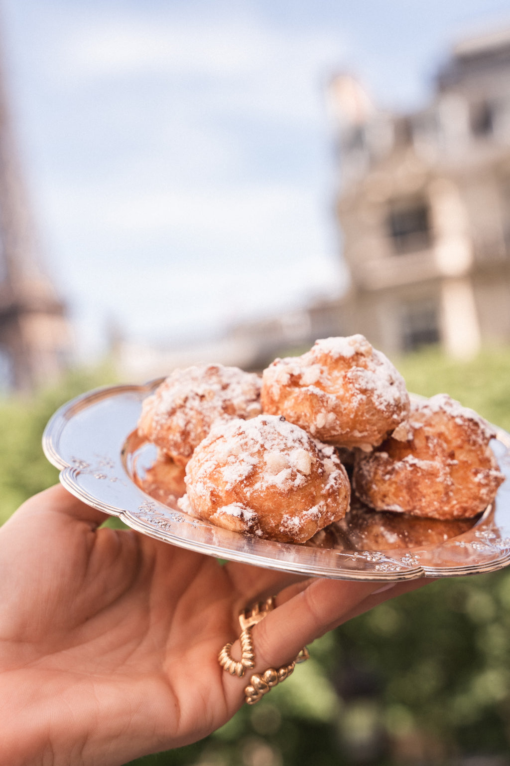 Assiettes de chouquettes vanille Chuketeria